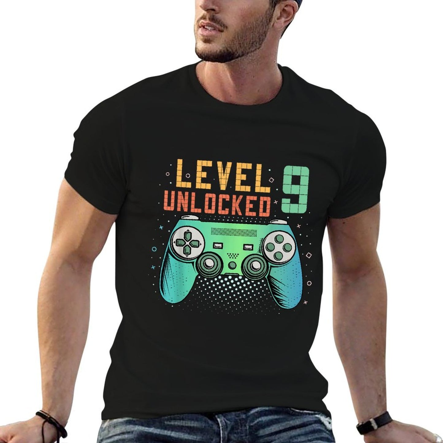 Level 9 Unlocked 9th Birthday Gamer Gifts 9 Year Old Boys  Classic T-Shirt