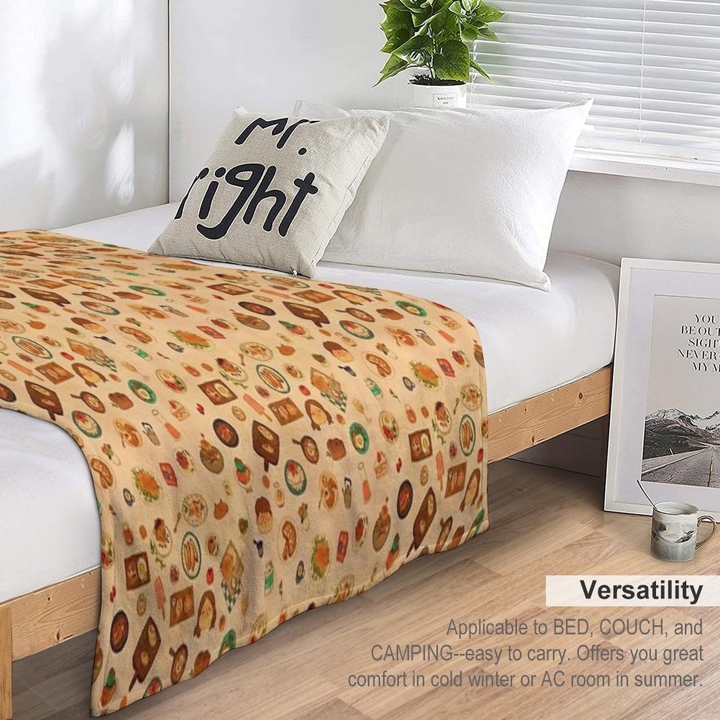 Dishes Wrinkle-free Throw Blanket