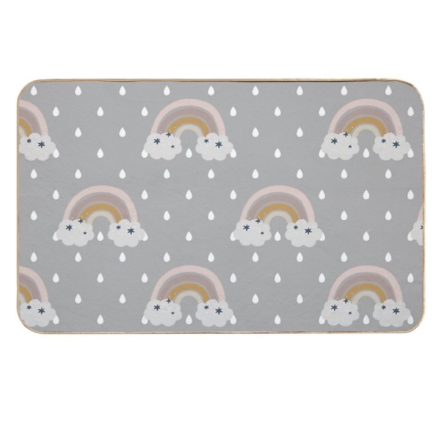Copy of Tea Party Floral - Pastel  Multi-Purpose Bath Mat