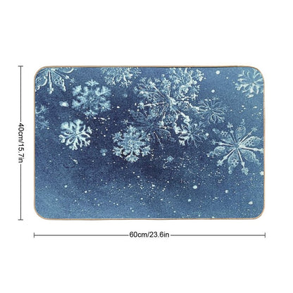 Falling Snowflakes  Repositionable Bath Mat