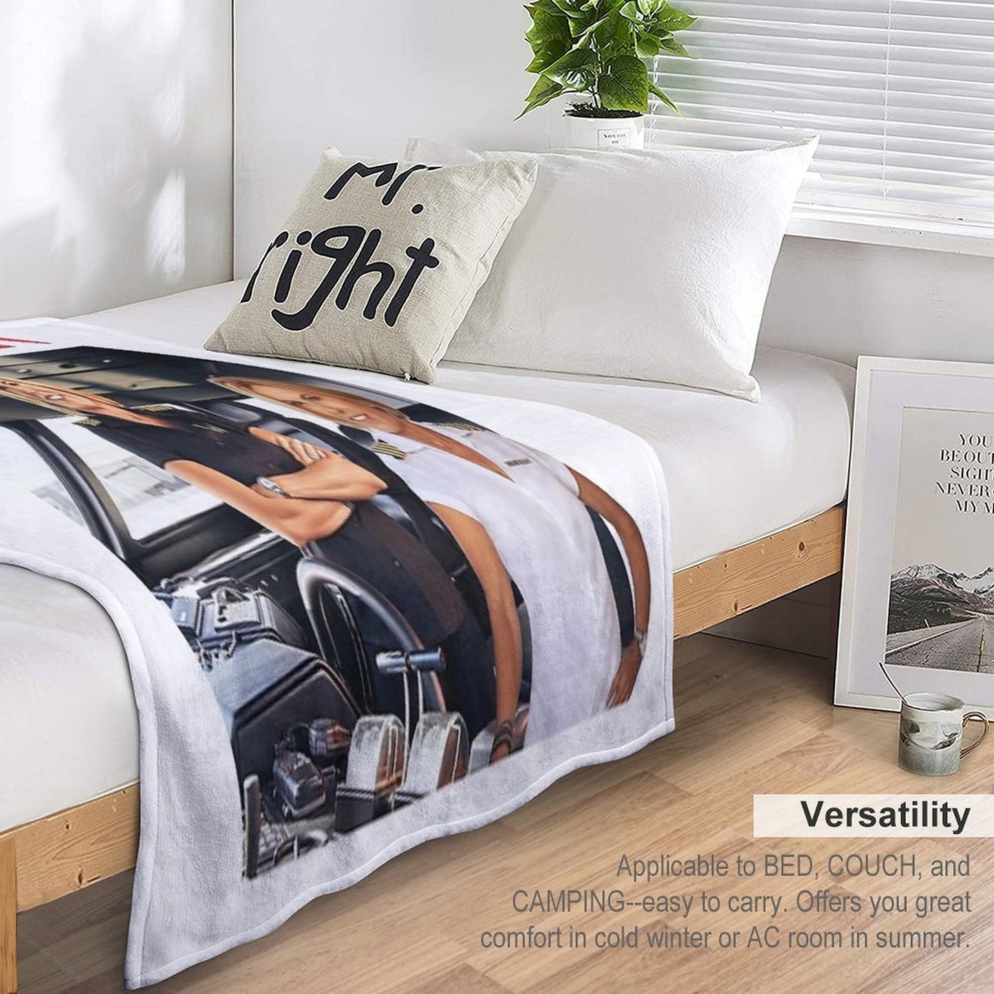 Captain Sandy Easy Care Throw Blanket