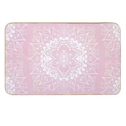 Mandala Baby Pink  Anti-Trip Bath Mat