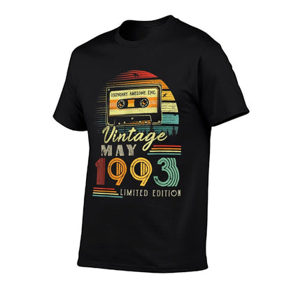 30 Years Old Made In 1993 Vintage May 1993 30th Birthday  Odor-resistant T-Shirt
