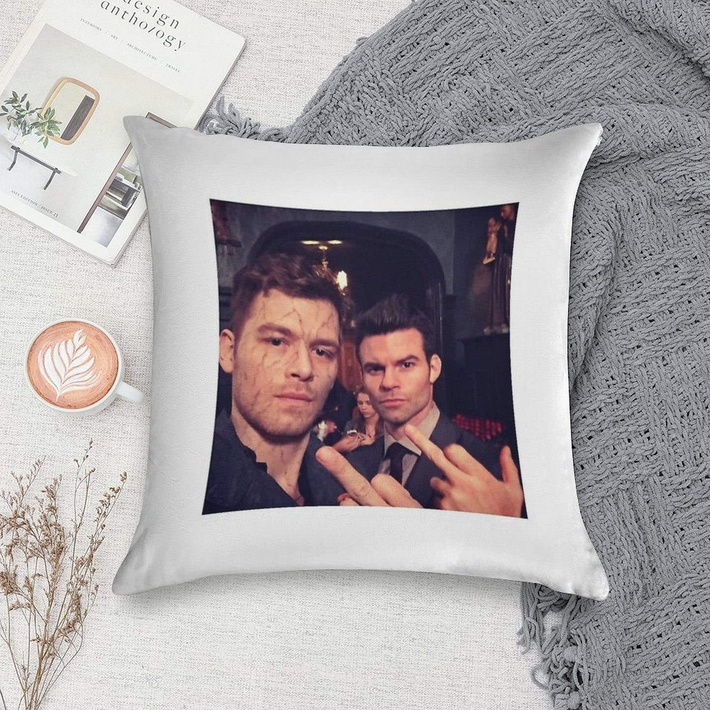 Klaus And Elijah Mikaelson Soft Style Accent Throw Pillow