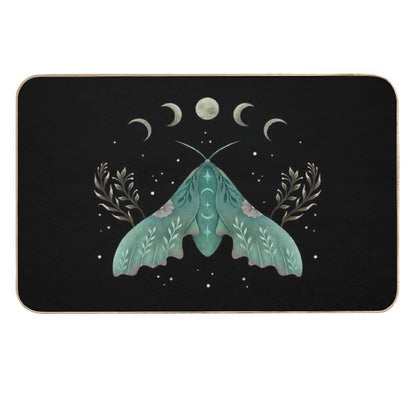 Luna And Moth  Rapid-Drying Bath Mat