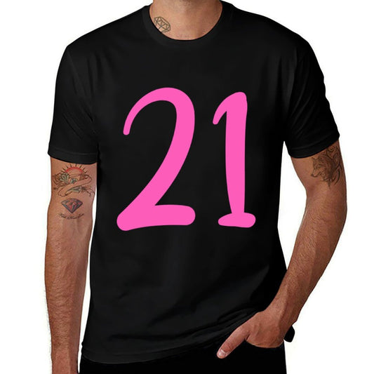 21st Birthday Cheers To 21 Years Pink 21st Birthday Sweatshirt  Classic T-Shirt