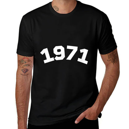 1971 Year Number 50th Birthday Vintage 1971  Stretchy T-Shirt
