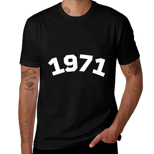 1971 Year Number 50th Birthday Vintage 1971  Stretchy T-Shirt