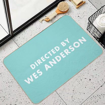 Directed by Wes Anderson - Teal  Pet-Safe Bath Mat