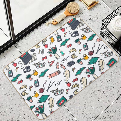 Hobby Pattern.  Odorless Bath Mat