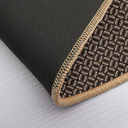 Alternating Furry Diamonds  Dirt-Trapping Bath Mat