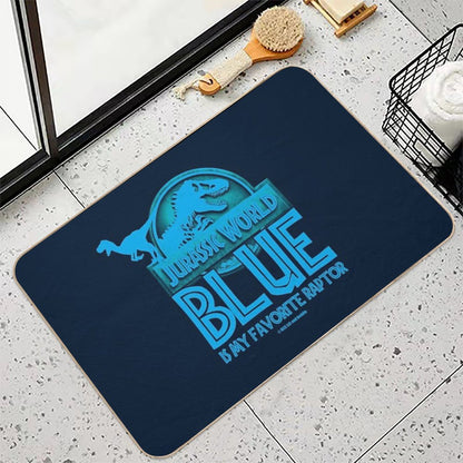 Jurassic World - Blue Is My Favorite Raptor  Long-Lasting Bath Mat