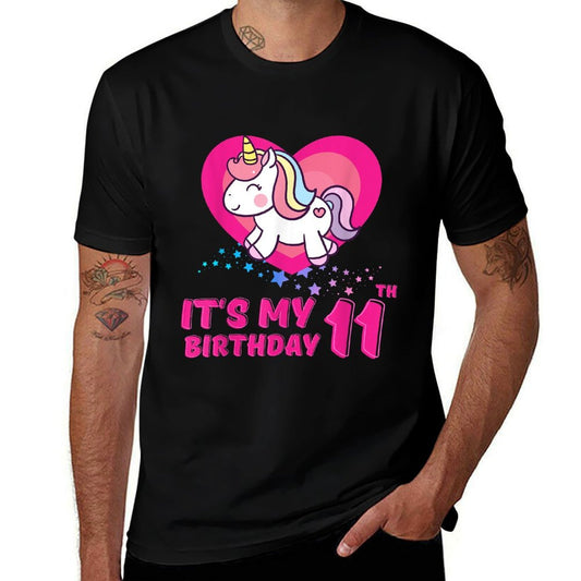 It's My 11th Birthday 11 Years Old Birthday Eleven Year Old  Relaxed-fit T-Shirt