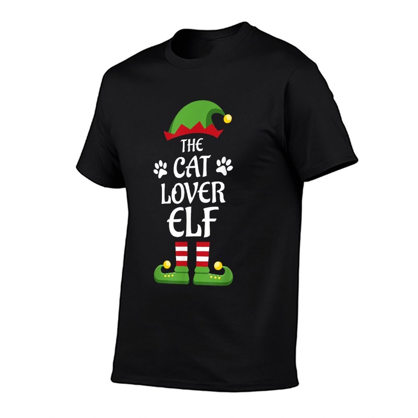 Cat Lover Elf Family Matching Group Christmas  Slim-fit Cut T-Shirt