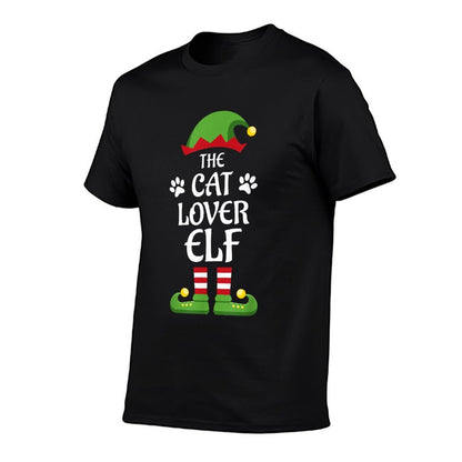 Cat Lover Elf Family Matching Group Christmas  Slim-fit Cut T-Shirt