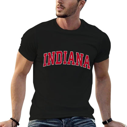 Indiana IN Vintage Sports Design Red Design  Trendy Pattern T-Shirt
