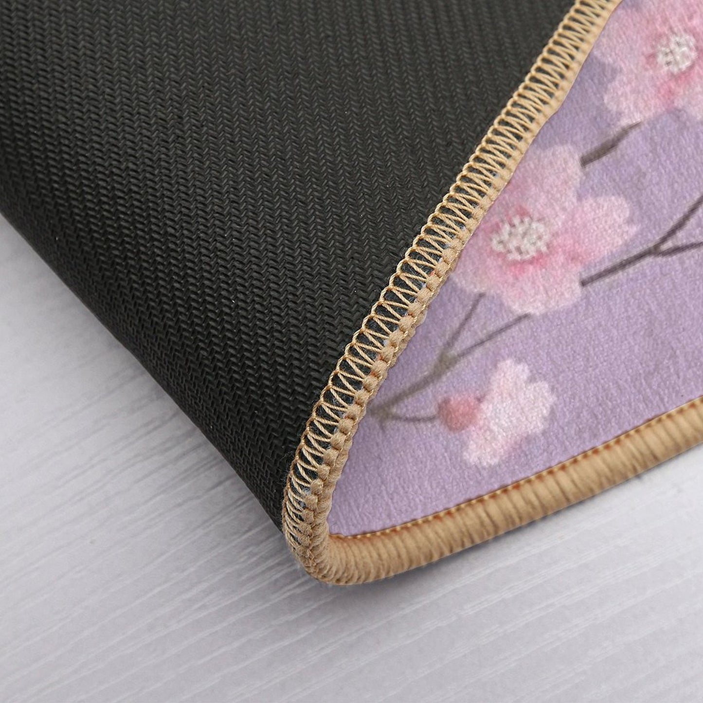 Cherry Blossom Flower Plant - Pastel Purple  Versatile Bath Mat