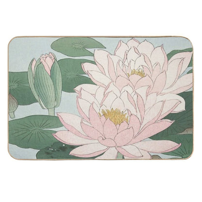Ohara Koson And Water Lilly Vintage Japanese Ilustration  Non-Slip Bath Mat