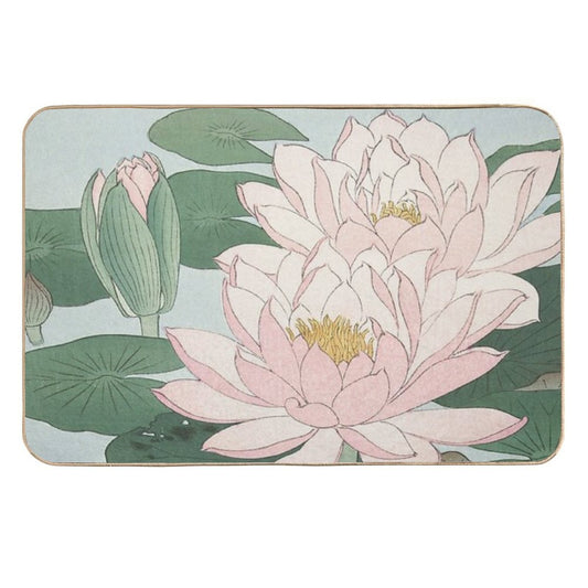 Ohara Koson And Water Lilly Vintage Japanese Ilustration  Non-Slip Bath Mat