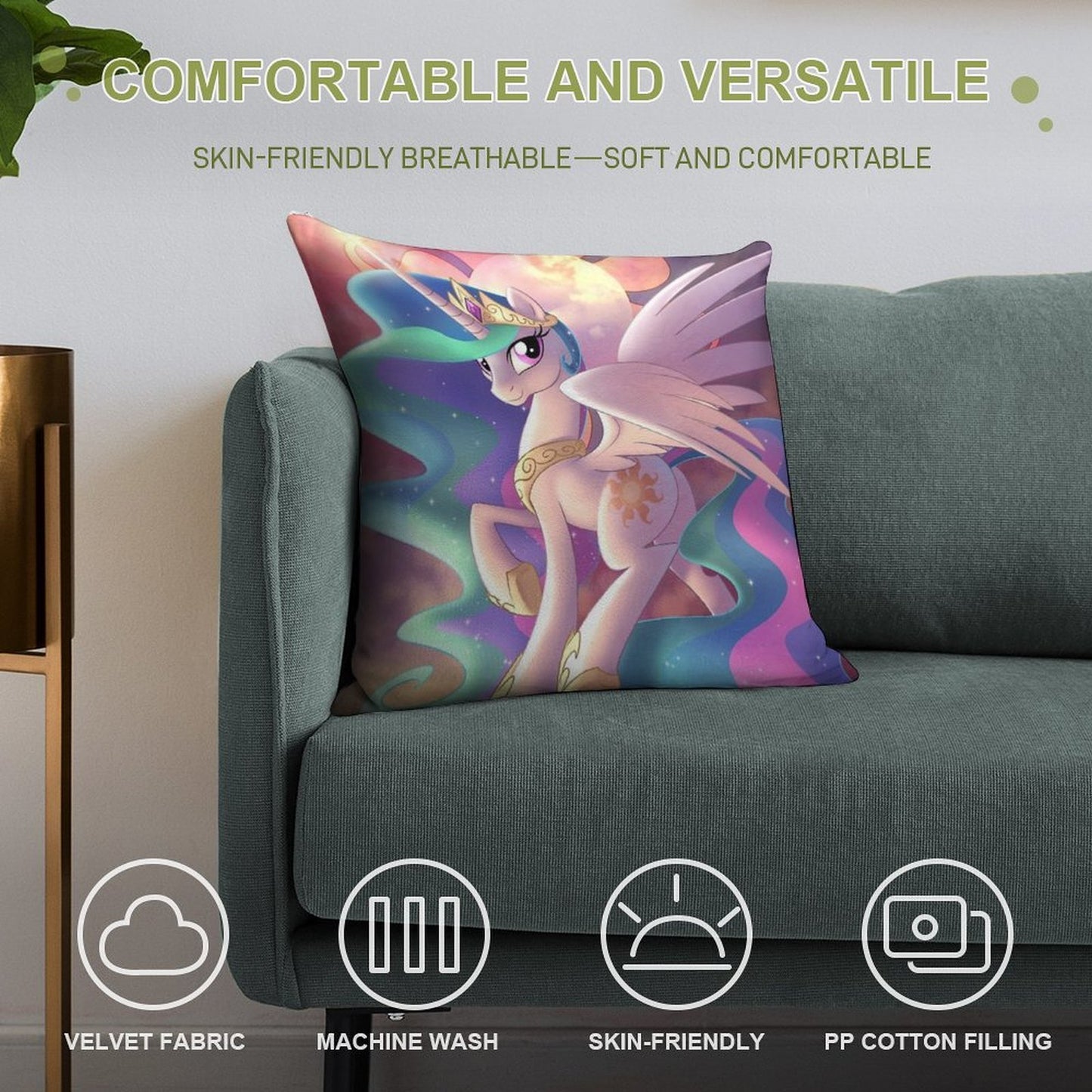 Deity of The Dawn Soft Bedroom Essential Throw Pillow