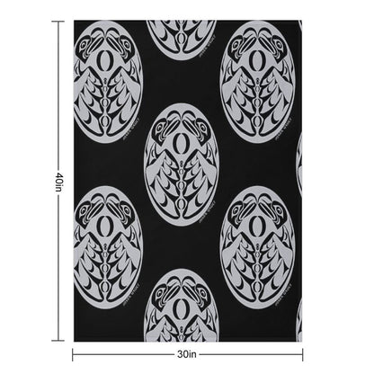 Coast Salish Eagle Multi-functional Throw Blanket