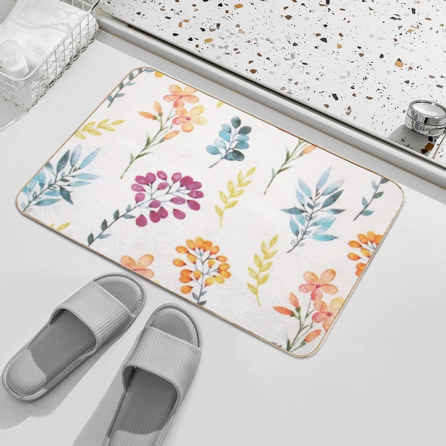 Colorful Design  Easy To Clean Bath Mat