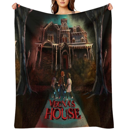 Vecna House (Monster House Parody) - Stranger Things Machine-washable Throw Blanket