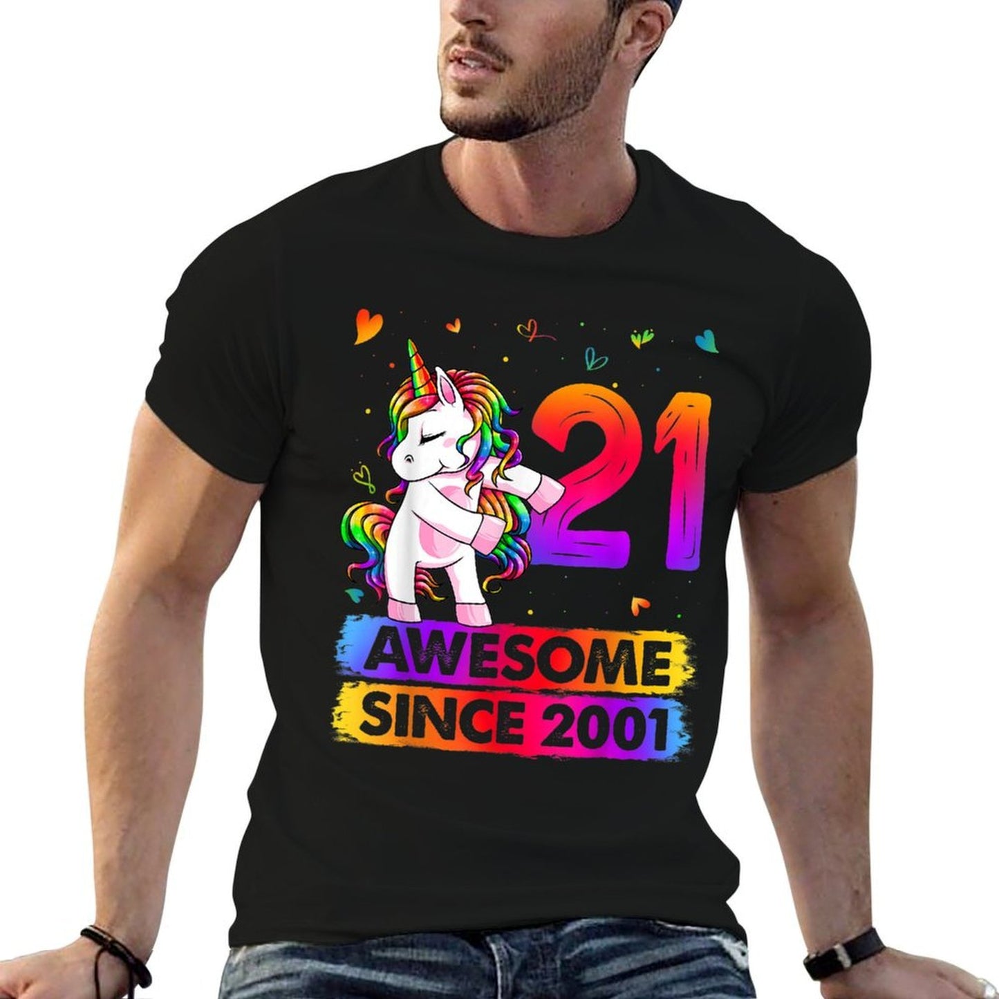 21 Year Old Unicorn Flossing 21st Birthday Unicorn Party  Affordable Price T-Shirt