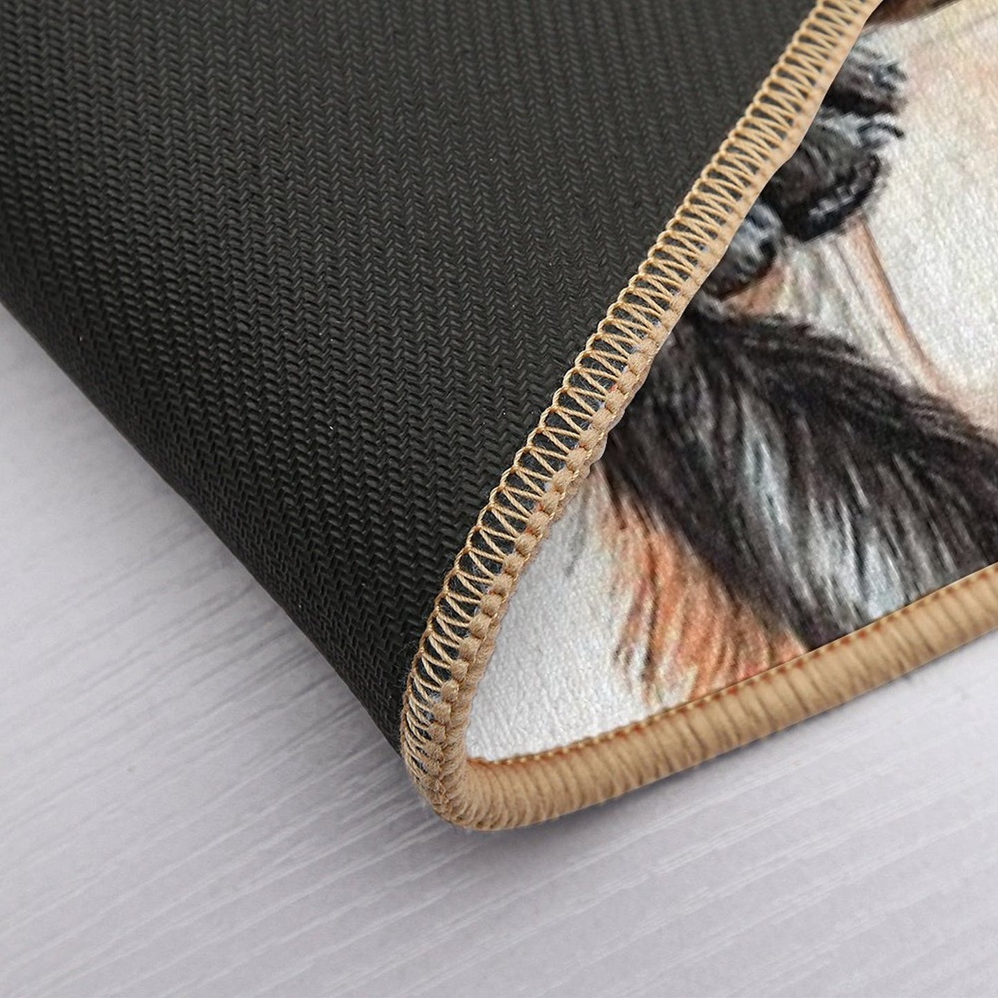 Morning Fox - Cute Coffee Animal  Absorbent Bath Mat