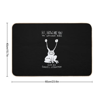 Hi How Are You Daniel Johnston Durable Bath Mat