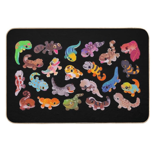 Gecko - Dark  Versatile Bath Mat
