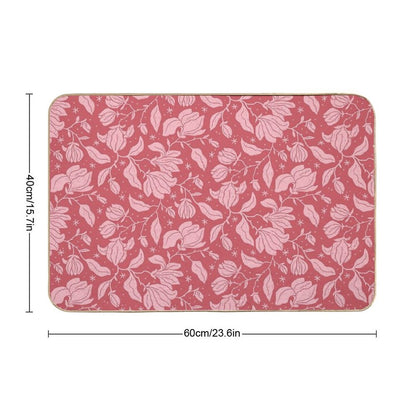 Pink Magnolias In Bloom  Versatile Bath Mat
