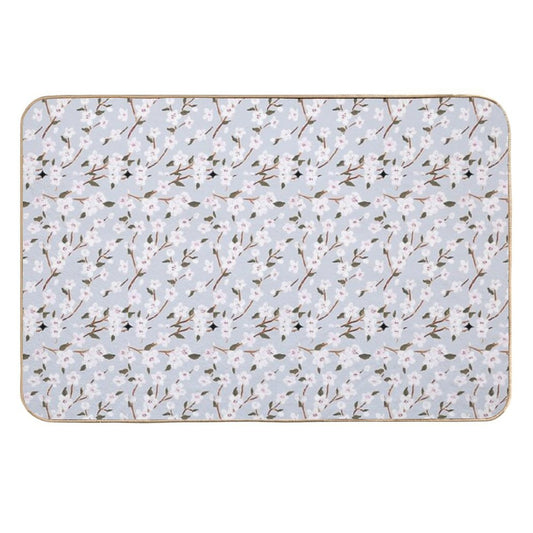 Pastel Flowers  Repositionable Bath Mat