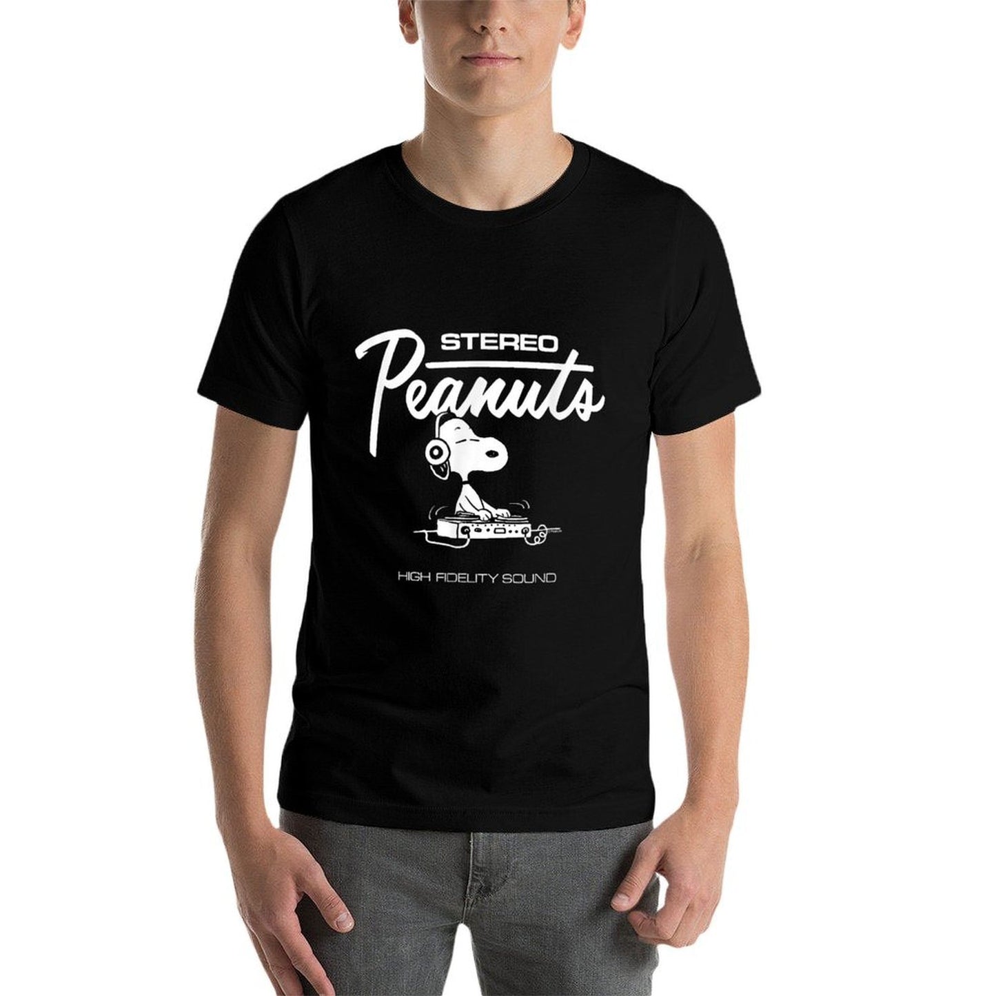 Peanuts - Stereo Peanuts Snoopy Dj  Eco-friendly Material T-Shirt
