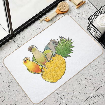 Green Cheek Paradise  Repositionable Bath Mat