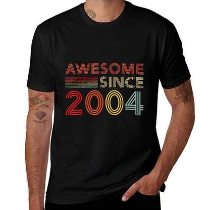 21 Birthday Decorations Men Women 2004 BDay 21st Birthday  Summer-ready Fabric T-Shirt