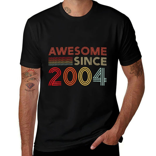 21 Birthday Decorations Men Women 2004 BDay 21st Birthday  Summer-ready Fabric T-Shirt