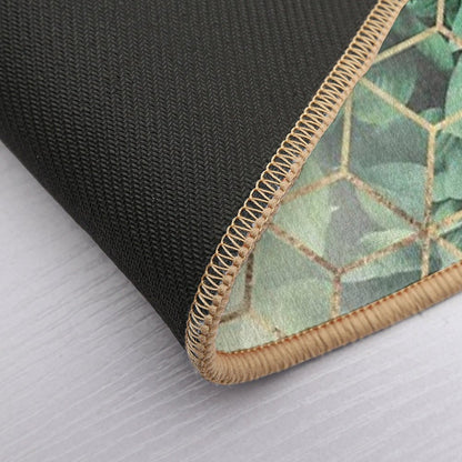Leaves And Cubes  Multi-Purpose Bath Mat