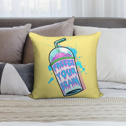 Freeze Your Brain Soft Home Decor Throw Pillow