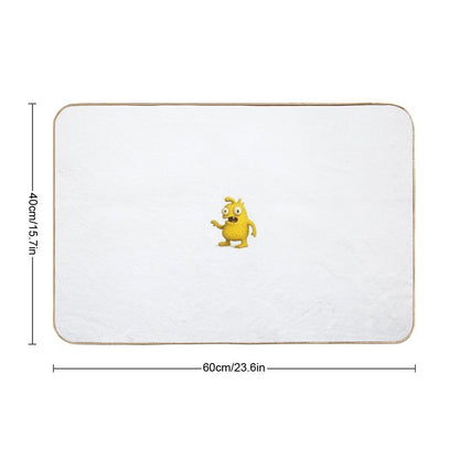 Funny Yellow Monster Nuppytan  High-Traffic Bath Mat