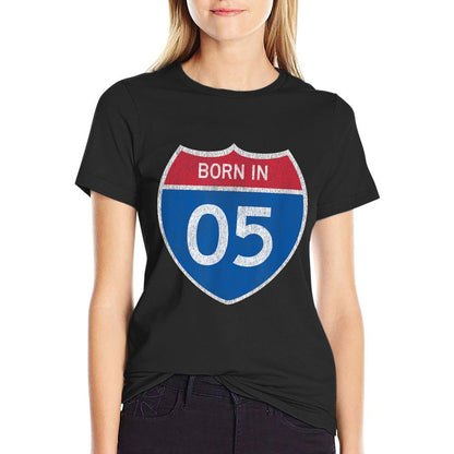 20 Year Old Classic Car Road Sign 20th Birthday  Affordable Price T-Shirt
