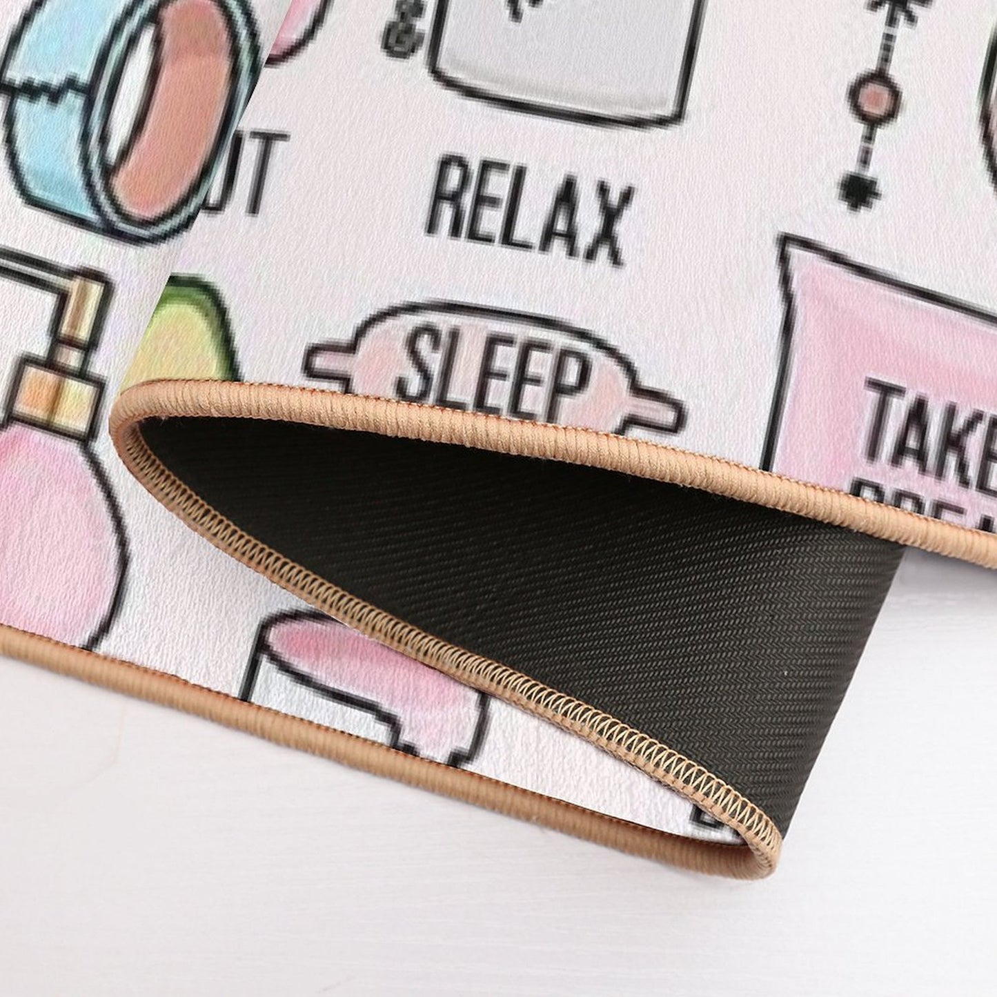 Keep It Positive by Sasa Elebea  Stain-Proof Bath Mat