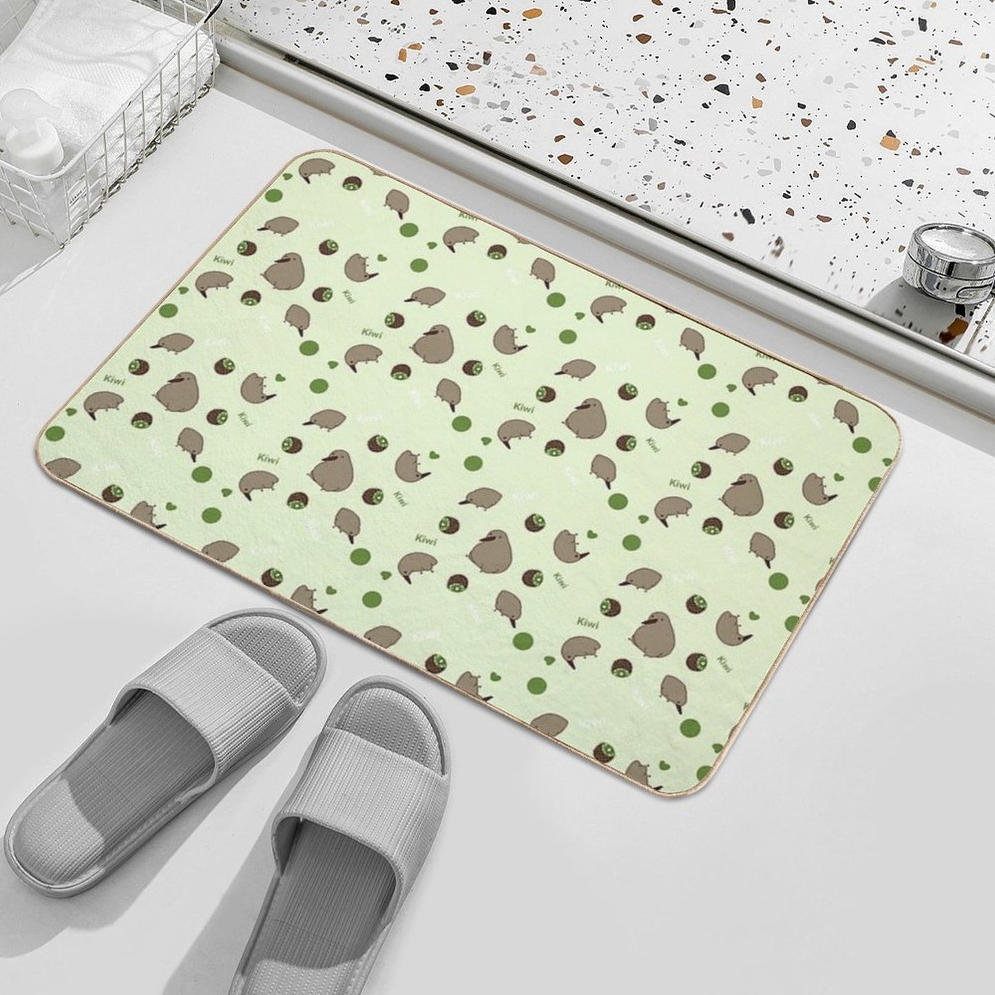 Plump Kiwi  Anti-Trip Bath Mat