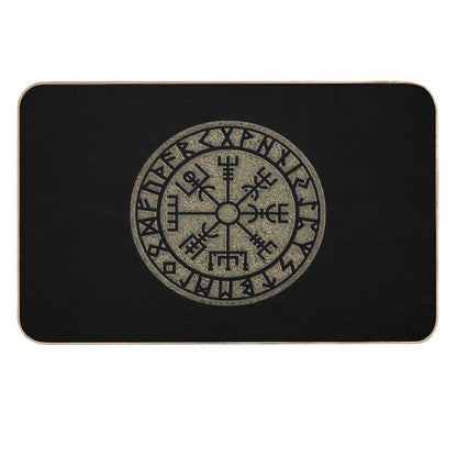 Vegvisir, Viking Compass, Norse, Symbol, Protection, Nordic, Vikings  Multi-Purpose Bath Mat