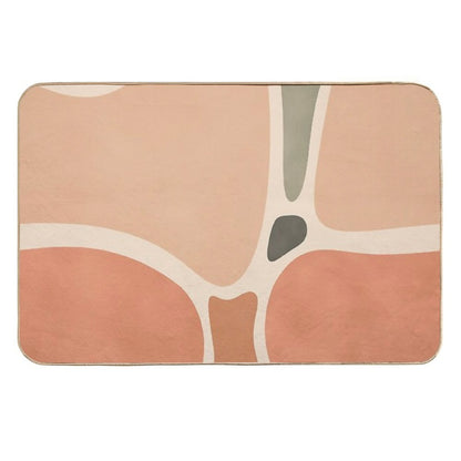 Terracotta Shapes  Non-Slip Bath Mat
