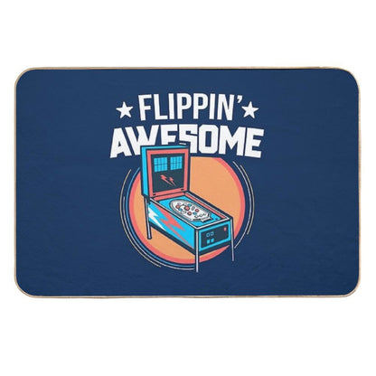 Pinball Shirt For Men Flippin' Awesome Flipping Arcade Gift Durable Bath Mat