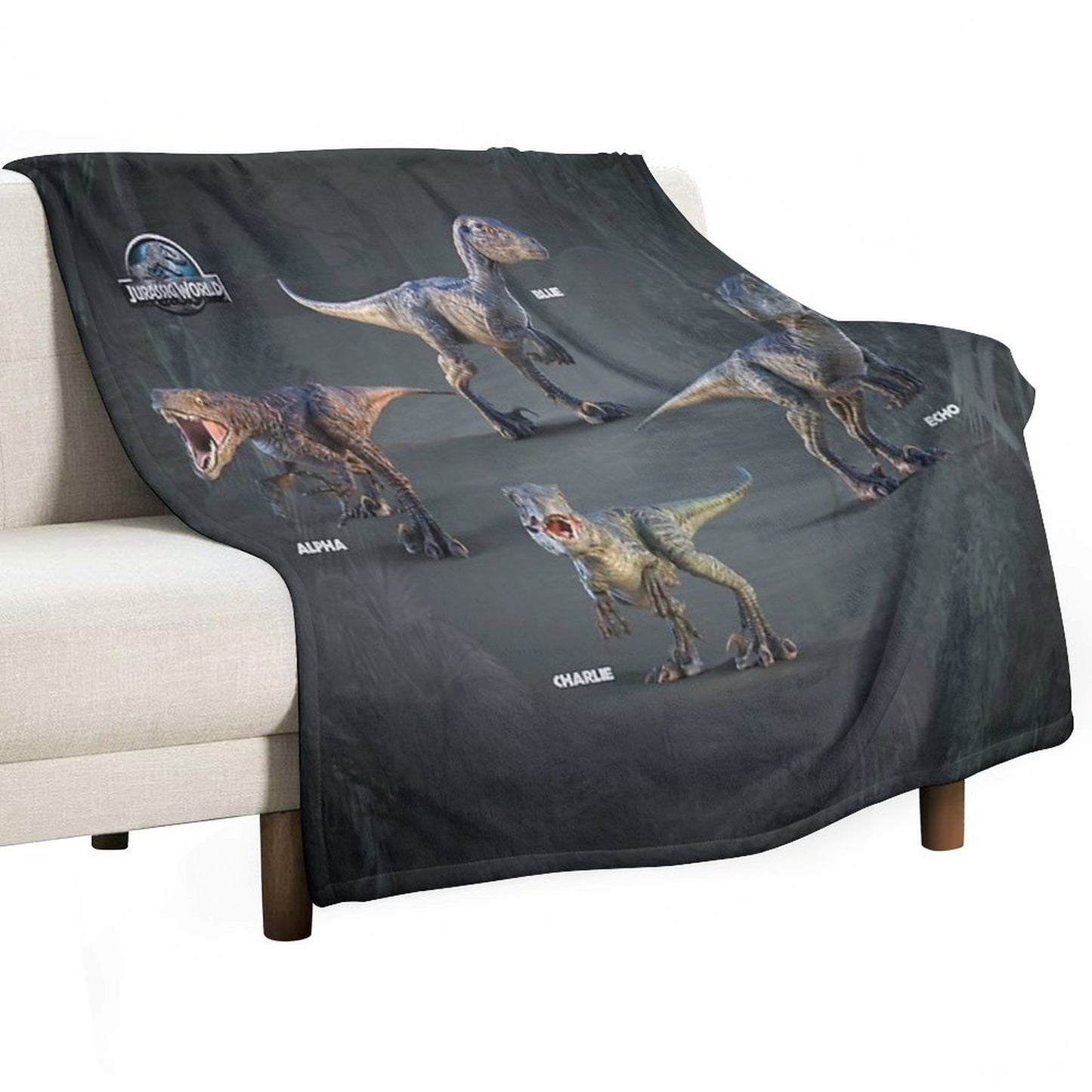 Raptor Squad Travel-friendly Throw Blanket