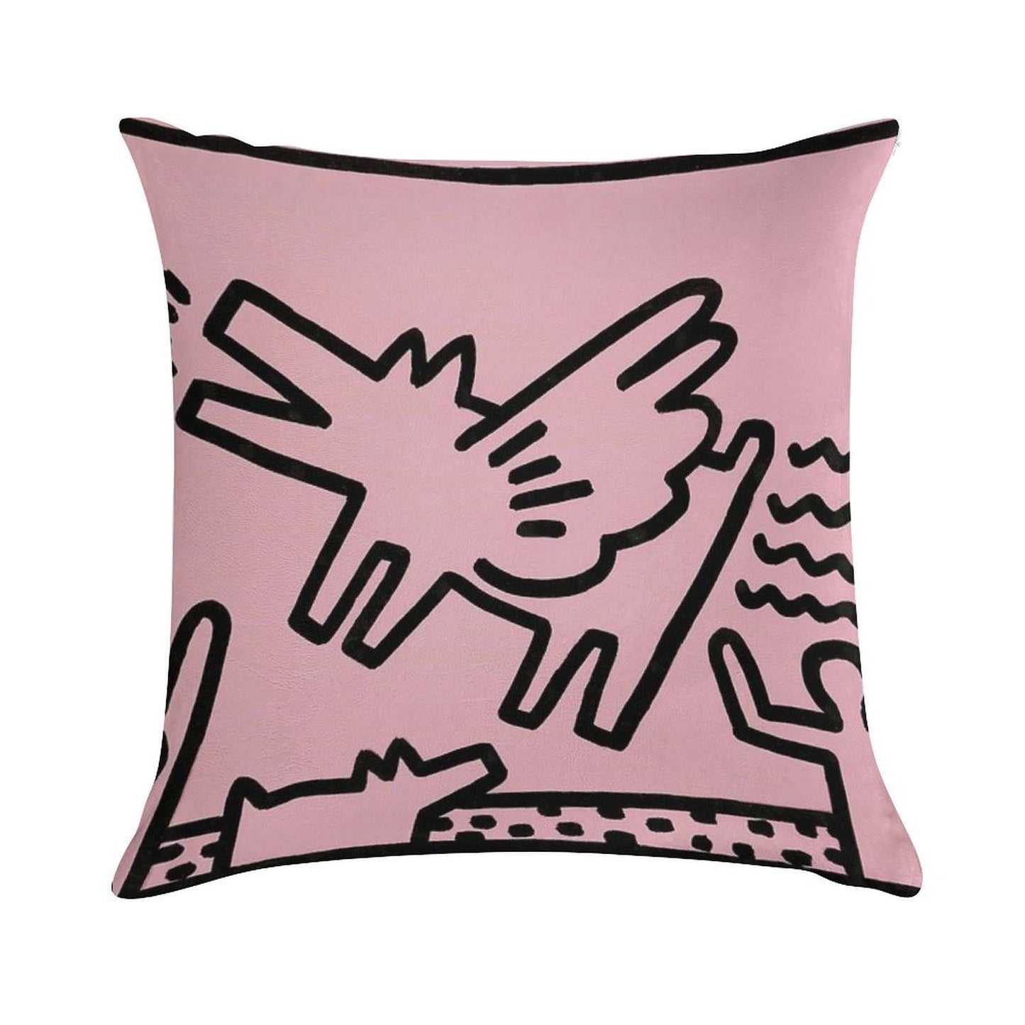 Colorful People Pop Art Soft Luxury Feel Throw Pillow