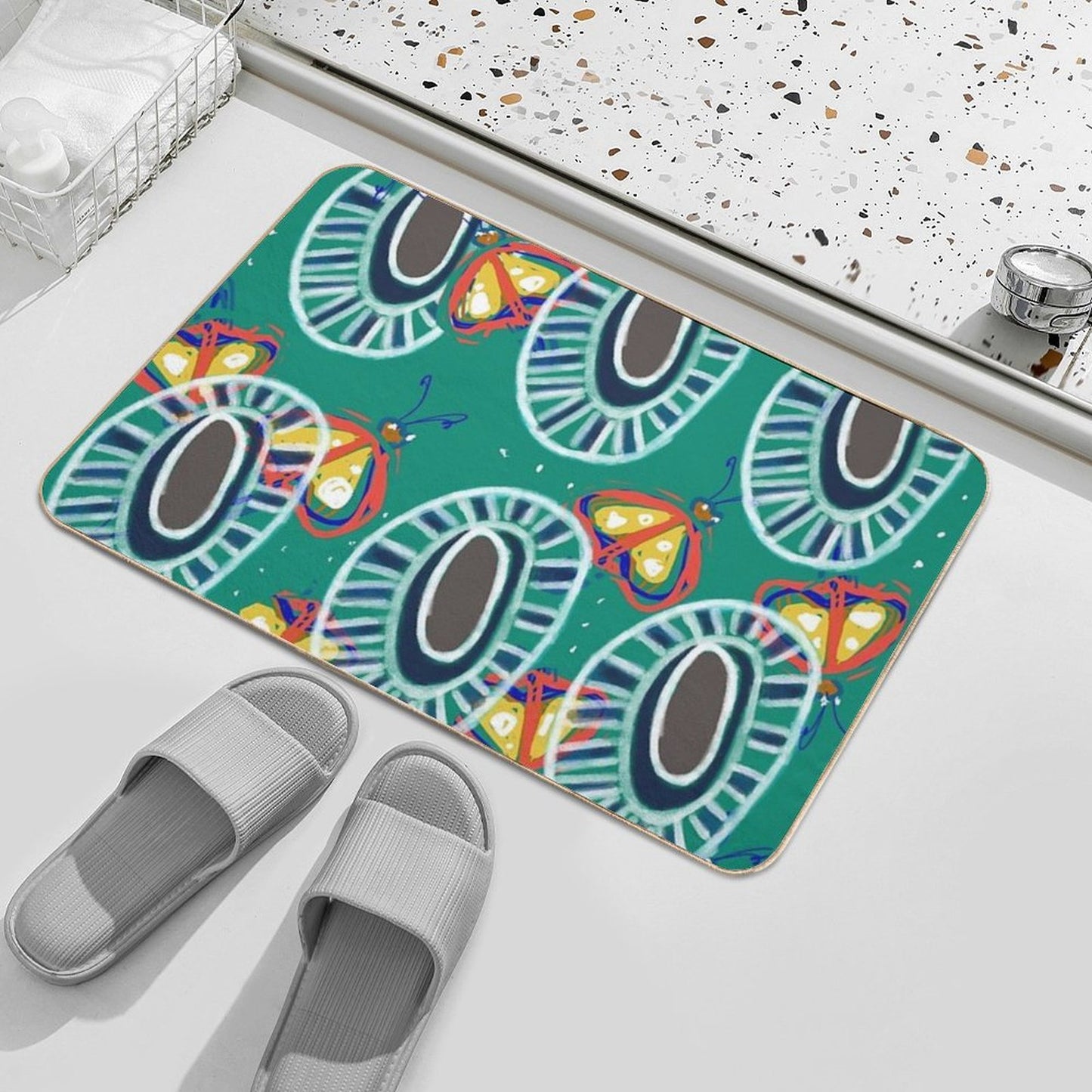 Burrudjarra Native Butterfly .  Multi-Purpose Bath Mat
