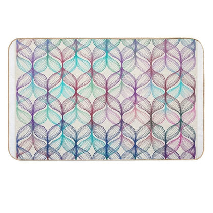 Mermaid's Braids - A Colored Pencil Pattern  High-Traffic Bath Mat
